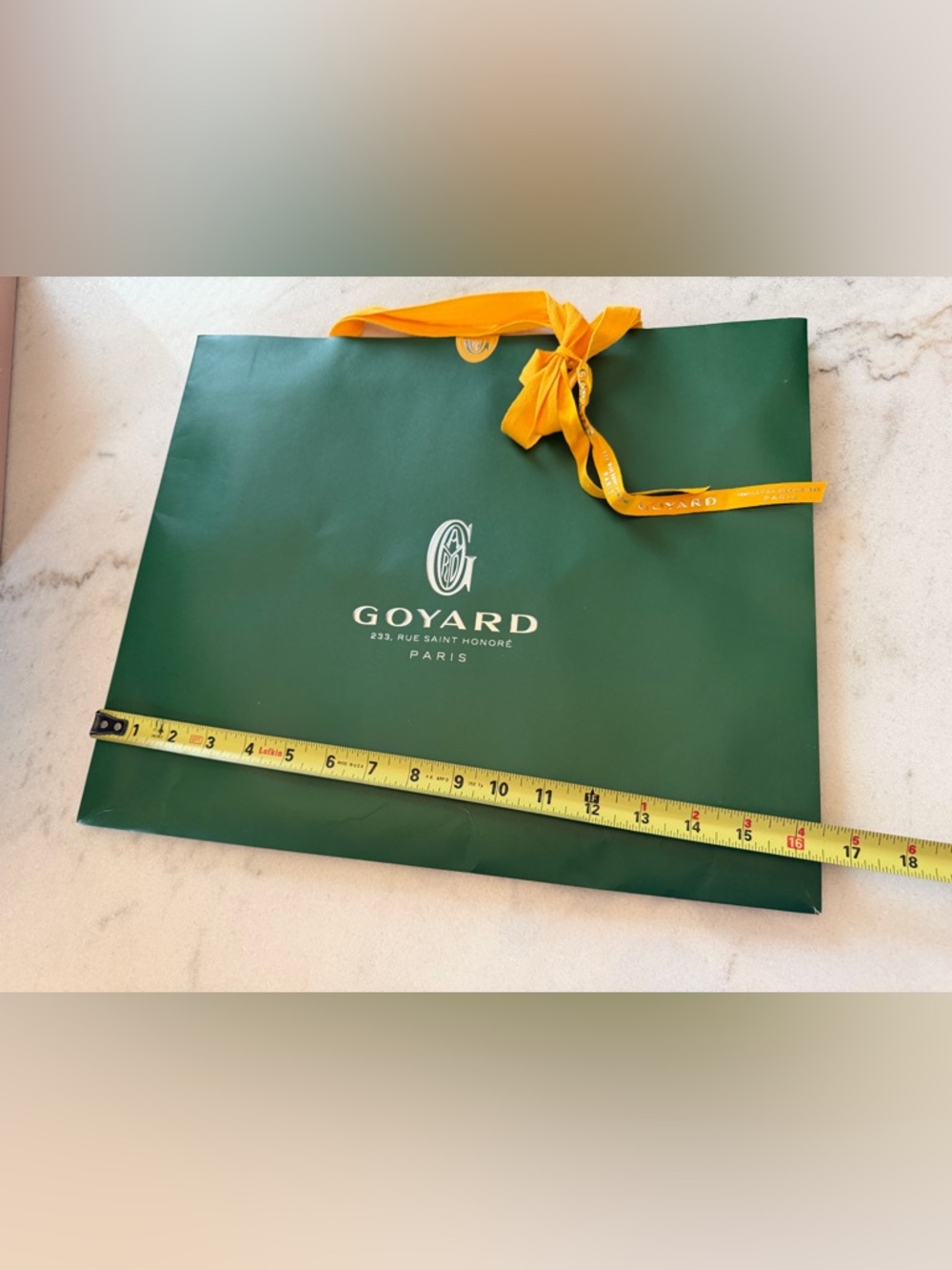 Goyard Green shopping bag
